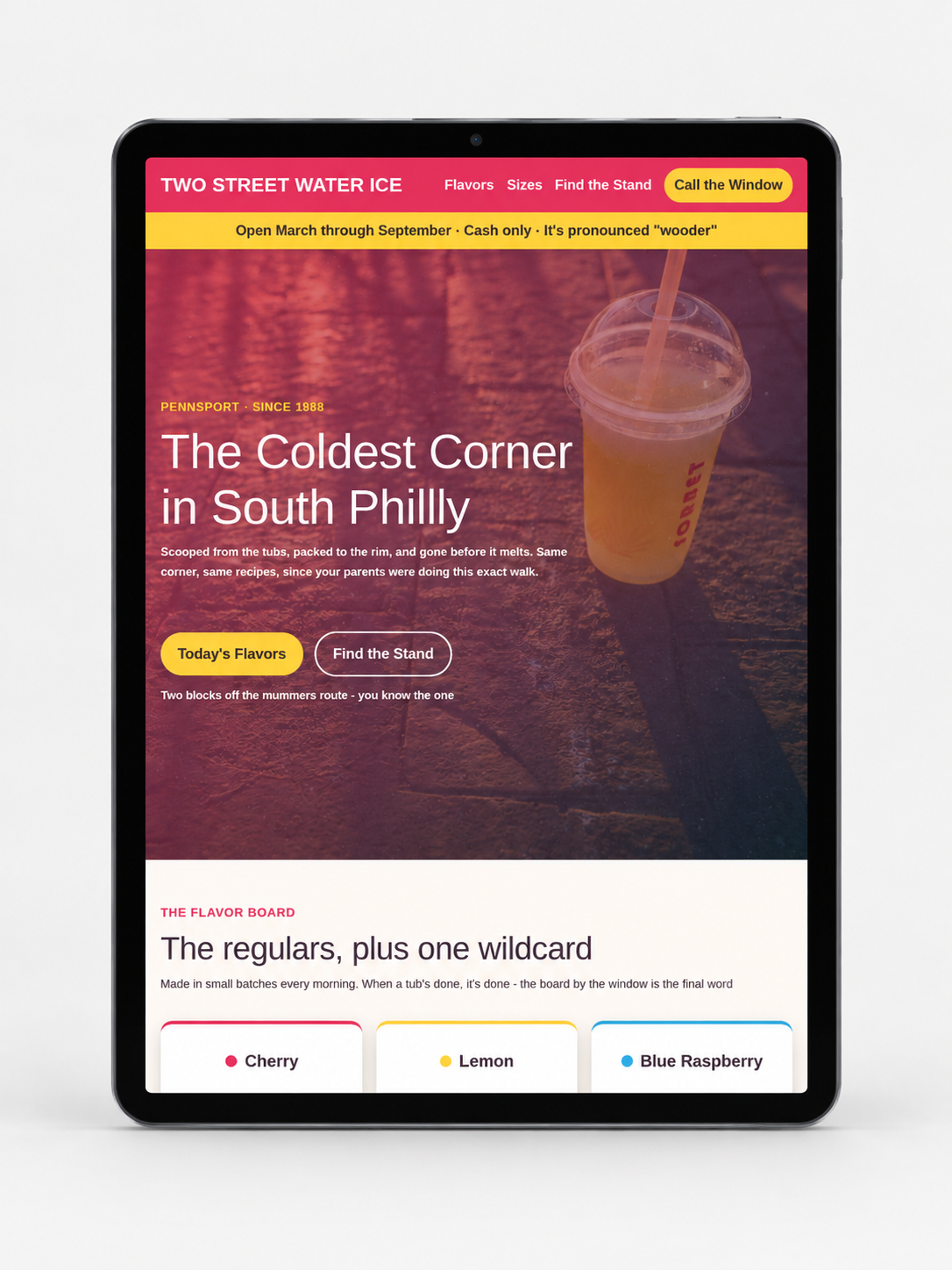 Philly Water website shown on tablet